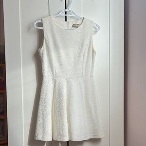 Elegant White Sleeveless Kids Dress